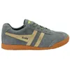 Image de Baskets femme Gola Harrier Mirror - Bleu - Femme - Ash/gold/gum - Lacets - Daim-Nubuck