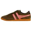 Image de Basket - GOLA - Bullet Pearl - Kaki/Rose coral/Marron sombre - Cuir - Femme