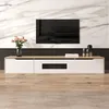 Image de Meuble TV 180 cm avec lumière LED à couleurs changeantes blanc et naturel