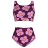 Image de Maillot de bain 2 pièces réversible femme Regatta Orla Kiely - spinning flower morello - Rose - 48