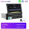 Image de Autoradio Bluetooth MP5 Ecran rétractable automatique 7 1 Din Universel Stéréo Android Carplay Mirrorlink SD FM USB Avec Caméra