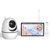 Image de Bébé Moniteur 5 LCD -PIMPIMSKY- Babyphone Vidéo- Ecoute Bébé Video- Camera Surveillance avec écran daffichage-Couleur