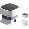 Image de machine à laver portable - 11L - 60W - lave-linge pliable avec lumière bleue - convient pour sous-vêtements chaussettes - violet