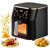 Image de Friteuse À Air 10L Grande Capacité 1400W Écran Tactile LED 6 Programmes Température Réglable 60 200°C Minuterie 70 Min