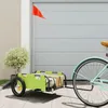 Image de Prix bas - Remorque de vélo Polyvalent - supporté 50 kg - vert tissu oxford et fer  237611117681)