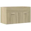 Image de Meuble dévier - VIDAXL - M185 - Chêne Sonoma - Bois dingénierie - 90x385x46 cm