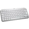 Image de Clavier Logitech MX Keys Mini - Rétroéclairé - Bluetooth - QWERTY - Gris pâle - Pour iPad et iPhone