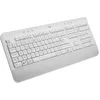 Image de Clavier - Sans fil - Logitech - Signature K650 - AZERTY - Ergonomique avec repose-poignets - Blanc