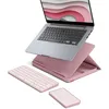 Image de Clavier Logitech Casa Pop-Up Desk Rose support clavier sans fil pavé tactile