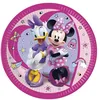 Image de Assiettes en carton - PROCOS - Minnie Junior - 23 cm - Lot de 8 - Rose