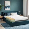 Image de Matelas TANHK double couche à mémoire de forme 140x200 20cm Moelleux Hypoallergénique Housse amovible Fabriquée en Italie