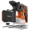 Image de Marteau perforateur sans fil SDS-Plus 40V 5J BRUSHLESS + 5 accessoires - DUAL POWER POWDP15680