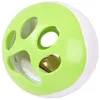 Image de Balle a LED pour chat ø 6.4 cm avec grelot et bruit oiseau Rango vert-blanc - Flamingo