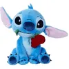 Image de Peluche - SIMBA - Stitch - 25 cm - Bleu/Turquoise - Avec Rose