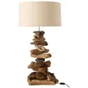 Image de Lampe à Poser Design Bois Flotté 63cm Naturel
