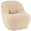 Image de Fauteuil Design Bouclette Teddy 88cm Beige