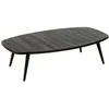 Image de Table Basse en Bois Teck 120cm Noir