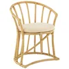 Image de Chaise Rotin & Coussin Howard 70cm Naturel