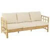 Image de Canapé 3 Places Rotin & Coussin Elise 187cm Naturel