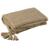 Image de Plaid 130x180 cm en tissu coton beige