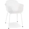 Image de Fauteuil design - ALTEREGO - DRAK -Blanc - Plastique - 595x545x81 cm