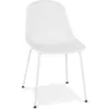Image de Chaise design - ALTEREGO - VIKY -Blanc - Plastique - 58 5x46 5x82 5 cm