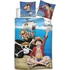 Image de One Piece - Parure de lit enfant coton 57 fils 1 place - Housse de Couette 140x200 cm et une Taie doreiller 65x65 cm.