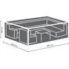Image de Housse dextérieur pour salon de jardin - VELLEMAN - XL - Gris - Protège contre les éléments extérieurs