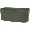Image de Jardinière XL à réserve deau - GARDEN ID Respect - Vert de gris 80 x 38 cm - 100% déchets ménagers - 100% recyclable