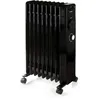 Image de Radiateur à bain dhuile - 2000 W - DOMO - DO7327R - 425 x 28 x 64 cm - Noir