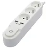 Image de CHACON Bloc multiprise avec interrupteur 3 prises 16 A et 2 sorties USB 2 A câble 3 m