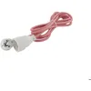 Image de Prolongateur textile fiche plate 5m - rouge et blanc - Chacon