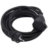 Image de CHACON Prolongateur HO7RN-F 3 x 15 mm² - 5 m - Noir
