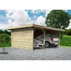 Image de Carport SOLID - En pin du nord - 5064x7064cm - Toiture en métal - 21m²