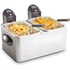 Image de FRIFRI F1998 Friteuse électrique semi-professionnelle double - Inox