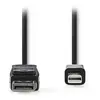 Image de NEDIS Câble DisplayPort mâle vers Mini DisplayPort mâle 4K Noir (3 m)