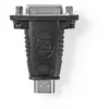 Image de Adaptateur HDMI vers DVI - ALPEXE -186 - Noir - HDMI Femelle - DVI-D Femelle