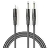 Image de Nedis Câble Audio Stéréo 2 x Jack 6.5 mm mâles vers Jack 3.5 mm mâle - 5 m