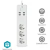 Image de Multiprise - Nedis - WIFIP312FWT - 3 Prises CEE 7/3 - 4 USB - Blanc