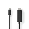 Image de Nedis Adaptateur USB-C vers HDMI 1 m Noir