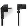Image de NEDIS Câble d'alimentation coudé pour PC, moniteur et onduleur noir - 5 mètres