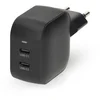 Image de Nedis Chargeur mural 35W 2 ports USB-C GaN - Noir
