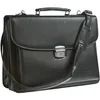 Image de Cartable - Professionnel - 2 Compartiments - Noir - Imitation cuir - Cristo