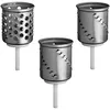 Image de Set de 3 cylindres à râper pour robot pâtissier KITCHENAID - Accessoire pour KITCHENAID MVSA - Gris