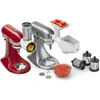 Image de Jeu daccessoires KITCHENAID 5KSMFPPC (5FSVFGA + MVSA) pour batteur sur socle et mixeur - Rouge