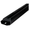 Image de Grille extérieure autoréglable alu 471/3 475mm noir ral 9005 - RENSON - 9097
