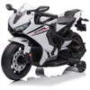 Image de Honda CBR1000 RR Moto électrique enfant 12V blanche - 2-5 ans LED & sons roulettes 30 kg