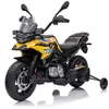 Image de BMW F850 GS Moto Électrique 12V - Jaune - 3 à 6 ans - Licence Officielle - Pneus EVA - 35kg
