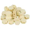 Image de Perles en bois - ARTEMIO - Hexagonales - 10x47mm - Marron - Lot de 25 pièces