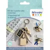 Image de Kit DIY Porte-Clés - Papa - 3 Porte-Clés - Perles en Bois - Rubans - Apprêts Inclus
